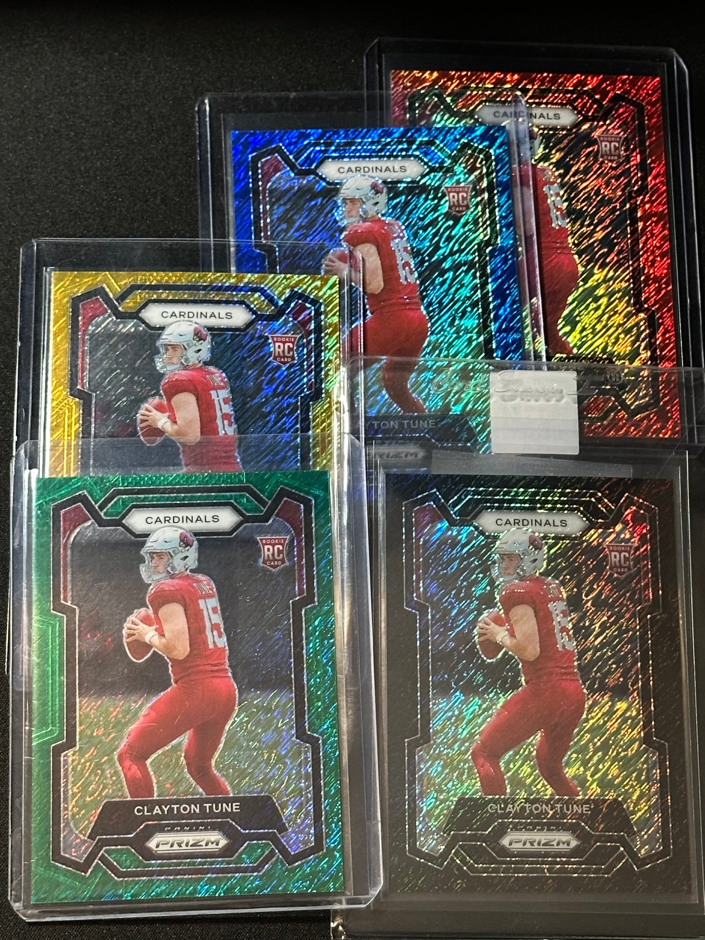 2023 Panini Prizm Clayton Tune RC Shimmer Set 1 of 1 (5 Cards)
