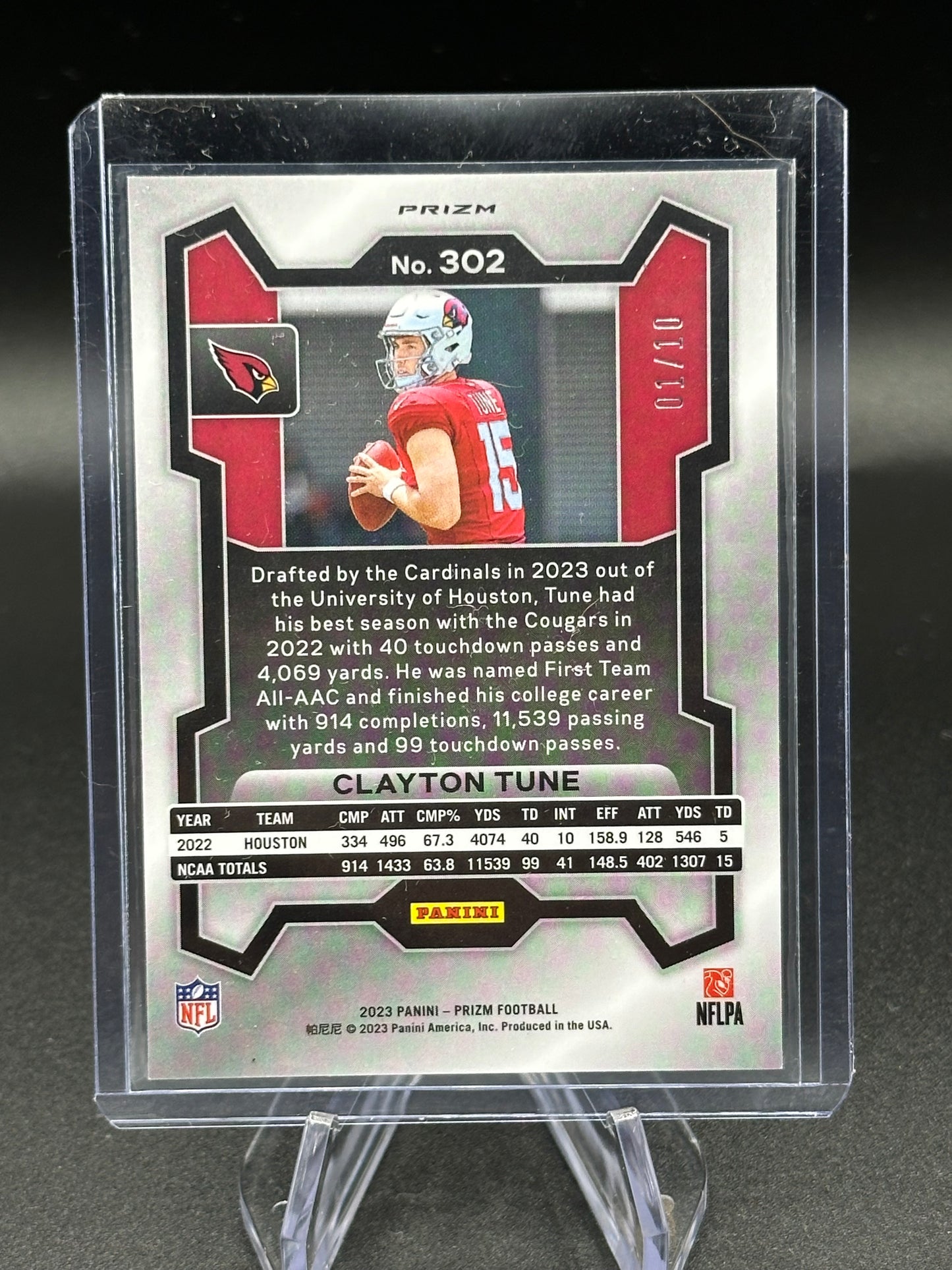 2023 Panini Prizm Clayton Tune RC Shimmer Set 1 of 1 (5 Cards)