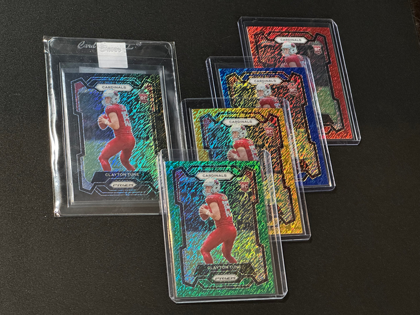 2023 Panini Prizm Clayton Tune RC Shimmer Set 1 of 1 (5 Cards)