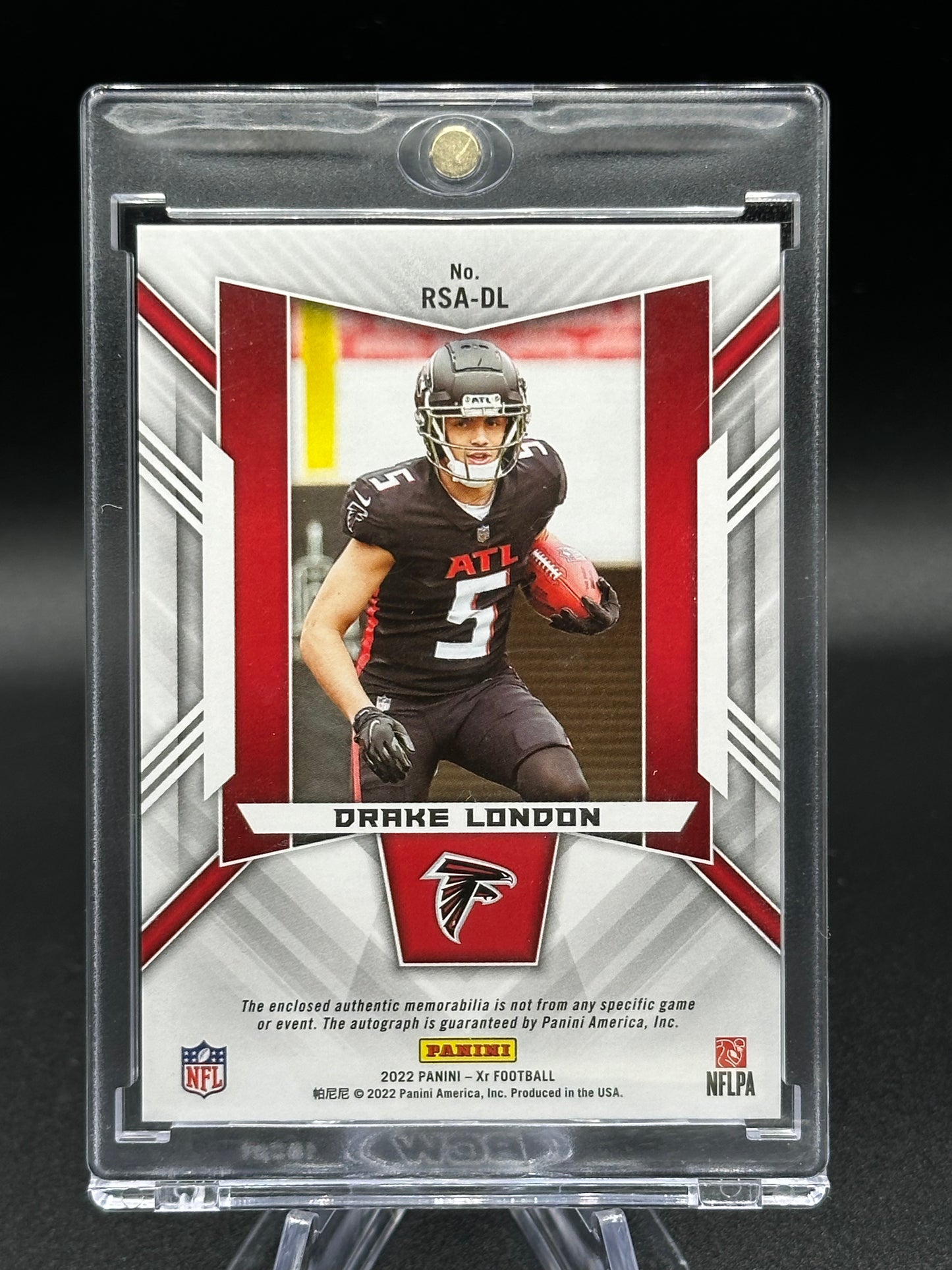 2022 Panini XR Glove Platinum Nike Swoosh Drake London RC Autograph 1 of 1 RSA-DL