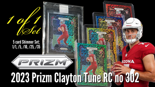2023 PRIZM Clayton Tune RC Shimmer 5 Card Set 1 of 1