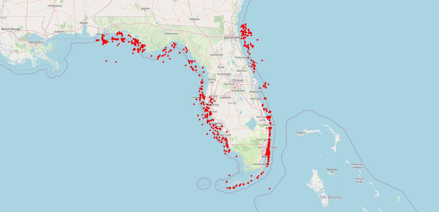 Florida Reefs GPS/GPX File