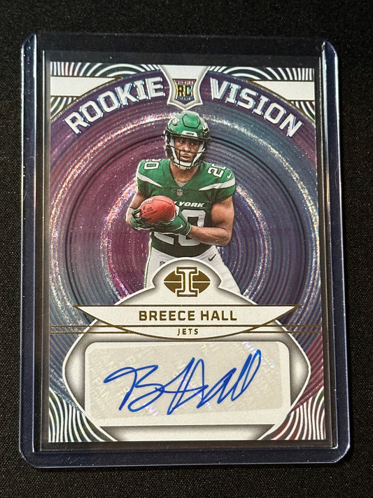 2022 Panini Illusions Breece Hall Rookie Visions Autograph Card No. RVS-BH 22/99