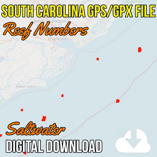 South Carolina Reefs GPS/GPX File