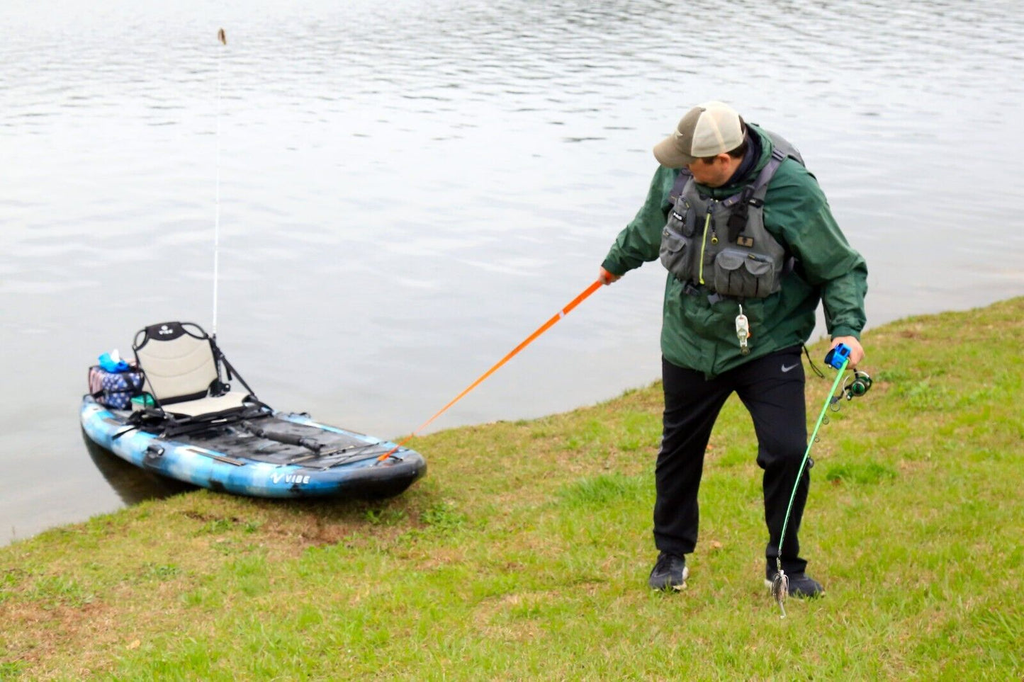 YakLead Kayak Leash/Leverage Tool for Kayaking & Kayak Fishing