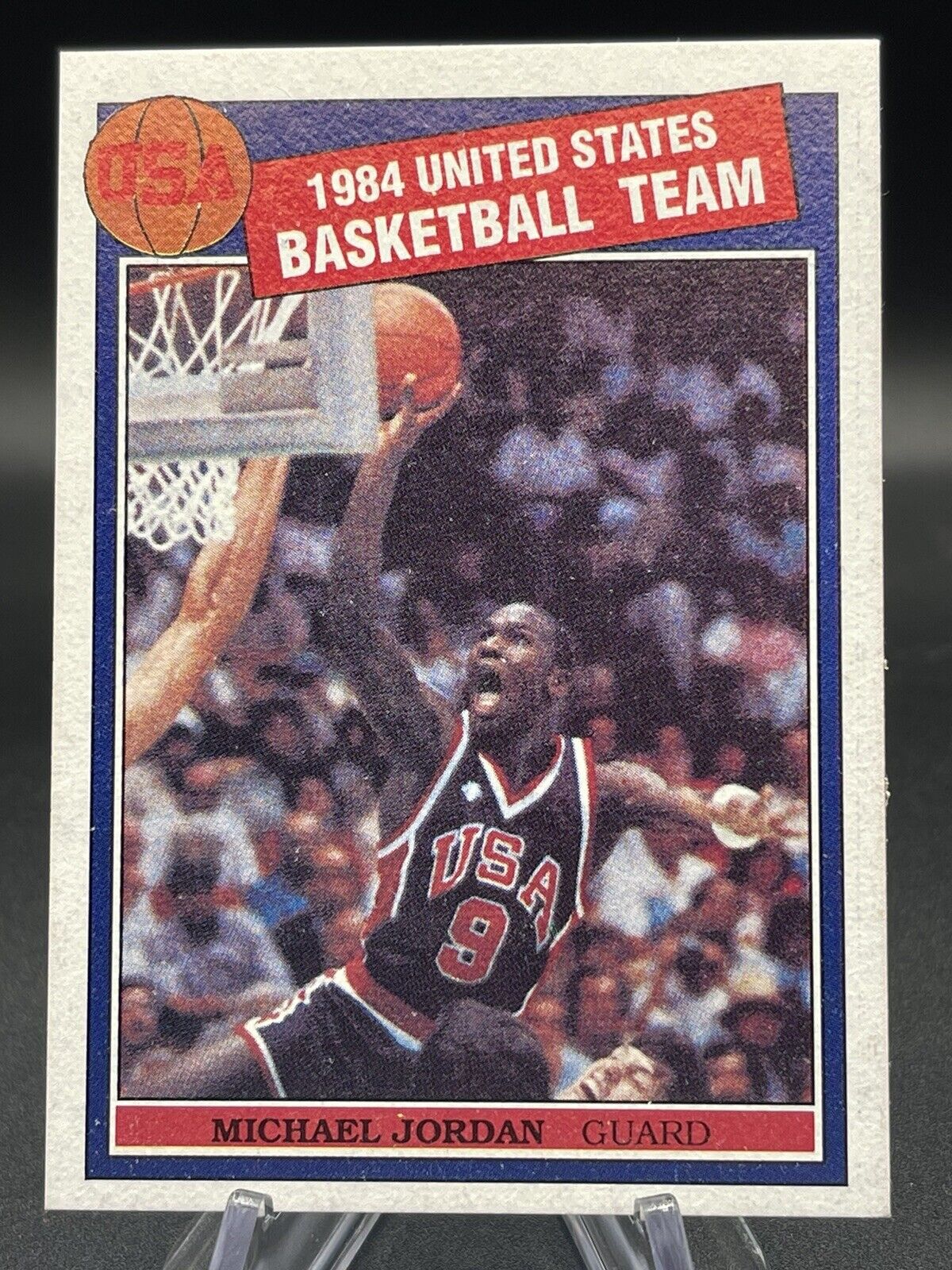 1984 US BASKETBALL TEAM MICHAEL JORDAN Card Mint Or Better